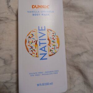 *Rare* Native x Dunkin Donuts Vanilla Sprinkle Body Wash